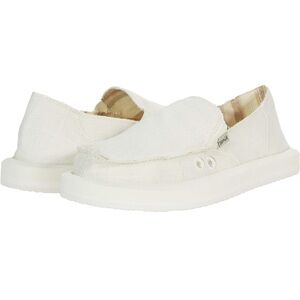 Sanuk Donna Hemp White Slip-On Shoes